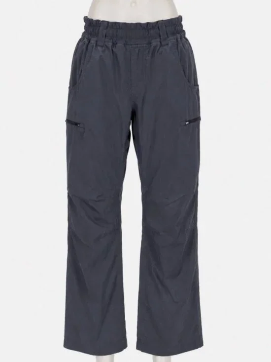 Women's Lululemon Active Drawstring Waist Pants Size M Charcoal Gray