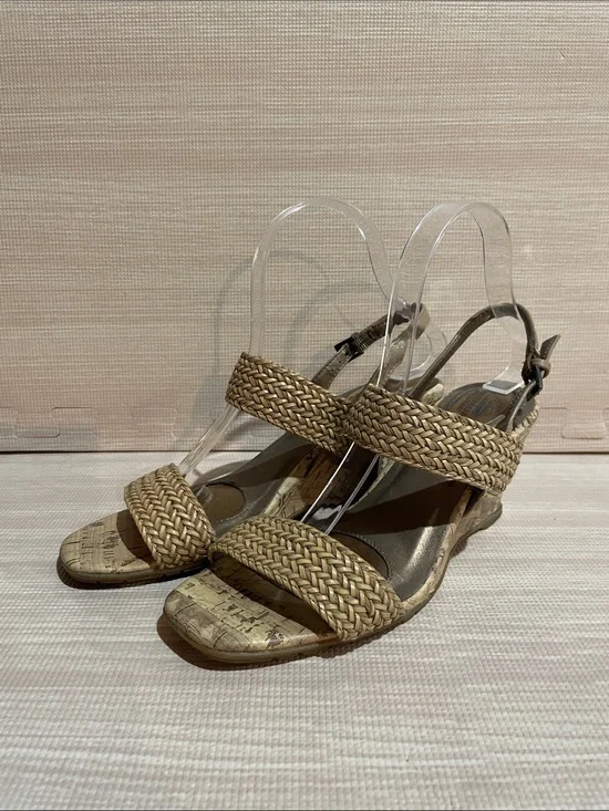 Women’s Life Stride Velocity With Memory Foam Cork Wedge Sandal