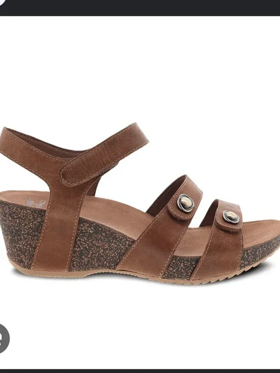 Dansko Savannah Wedge Sandal in Brown