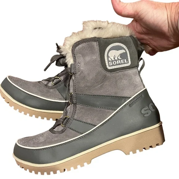 Women’s‎ SOREL Tivoli II gray winter snow boots, 10.5 bbc NWT