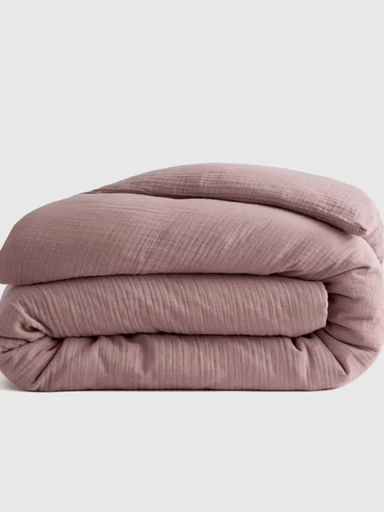 Organic Cotton Gauze Duvet Cover Fig King California King