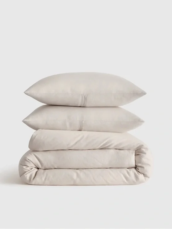 NWOT Quince European Linen Duvet Cover Set King