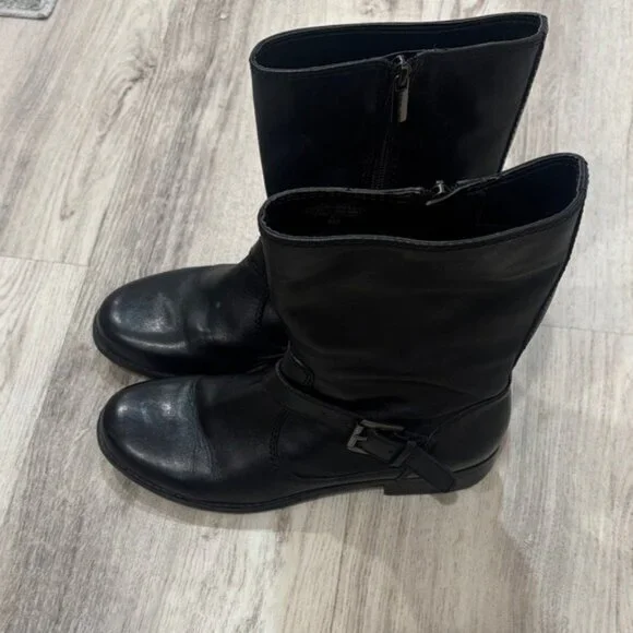 Bandolino Black Leather Women's Boots size 8
