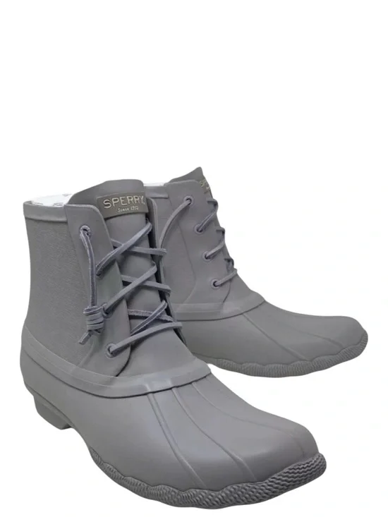 Sperry Saltwater Flooded Lavender Duck Rain Boots‎