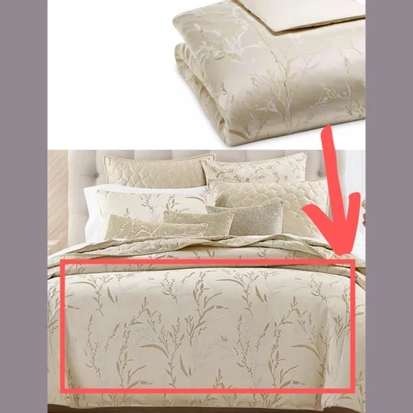 NIB $400 Hudson Park Collection [ Full‎ / Queen ] Reeds Duvet Cover Only #D300