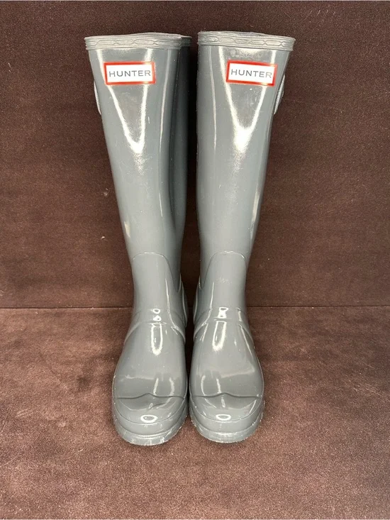 Hunter Glossy Black Tall Rain Boots