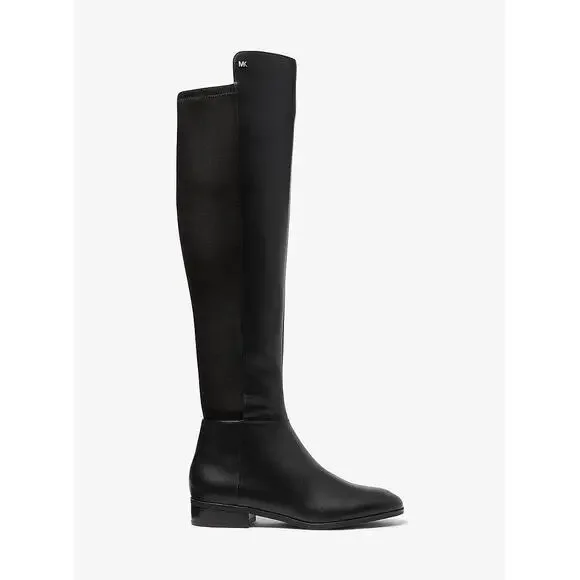 Michael Kors Women's Bromley Black Leather Boots Size 5 MSRP $175