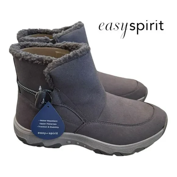 Easy Spirit Women's Tyme 2 Medium Gray Winter Boots 9