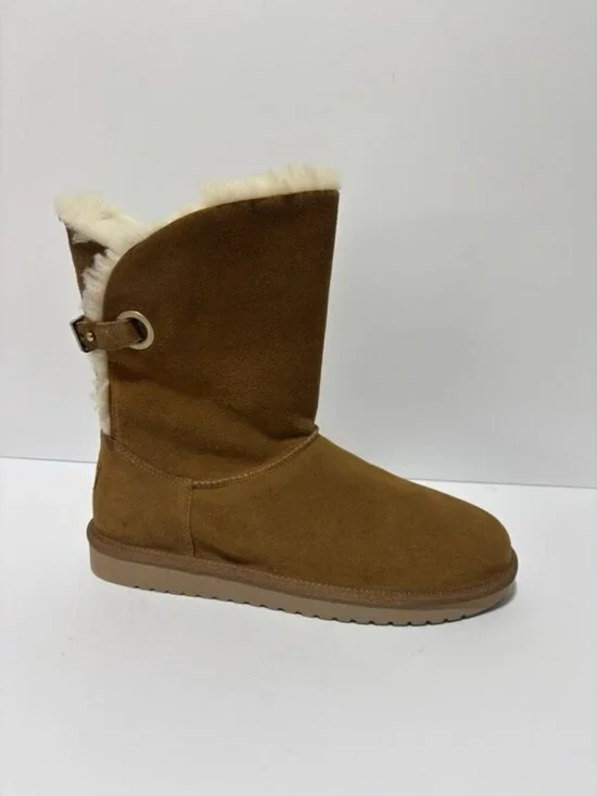 Koolaburra Women’s Remley Short Boots Chestnut, Size 11 M