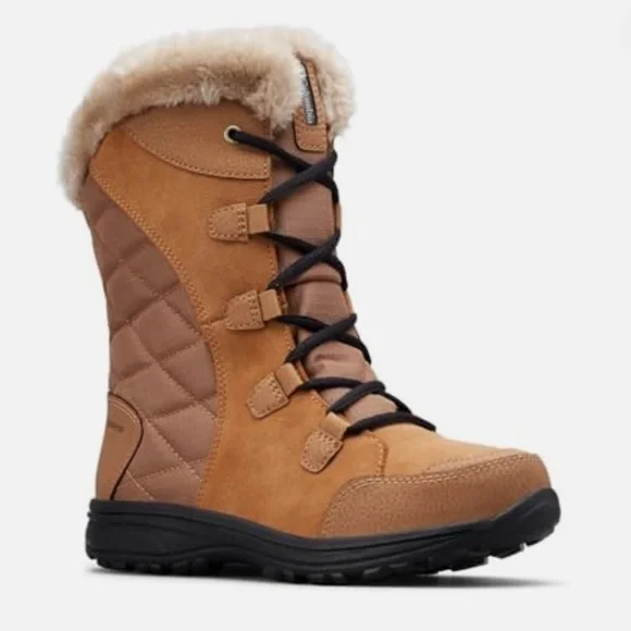 Columbia Women's Ice Maiden II Brown Snow‎ Boots -- 7