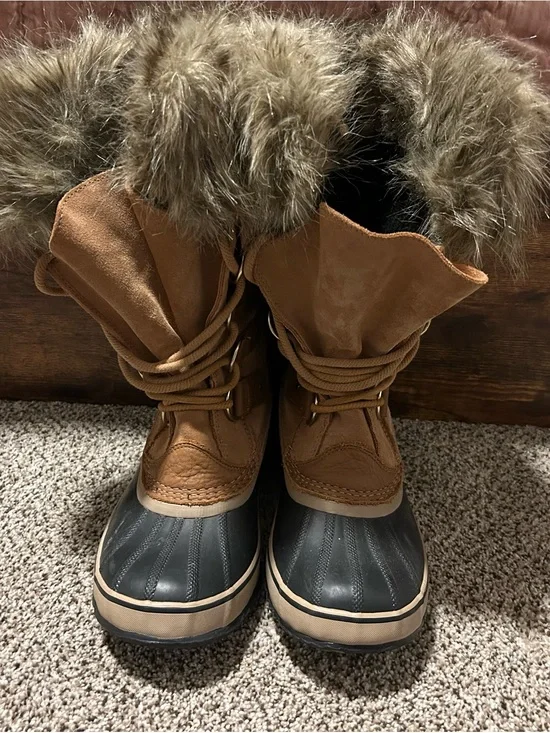 Sorel Brown | Lace-Up Waterproof Winter Boots | Insulated | Tan + Black