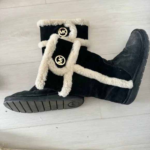 Michael Kors - Black Winter Tall II boots - Suede