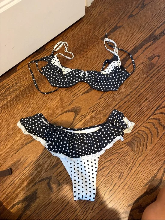 Frankie’s Bikinis Ruffle Bikini Bottoms
