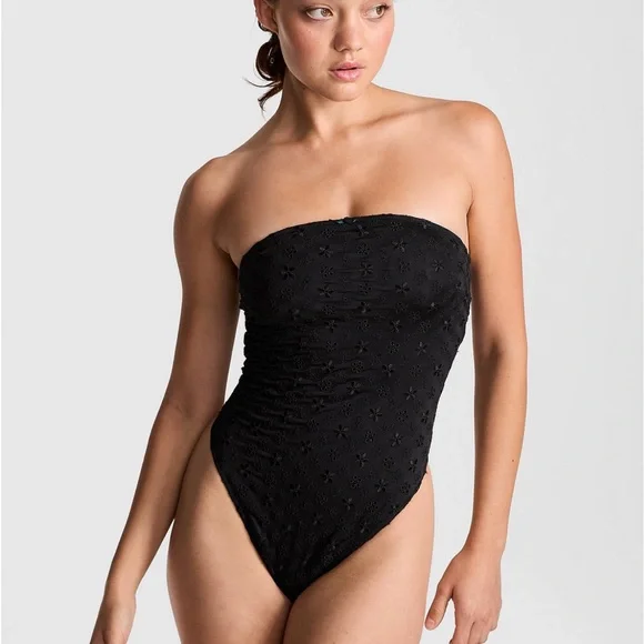 Frankie’s bikinis eyelet one piece