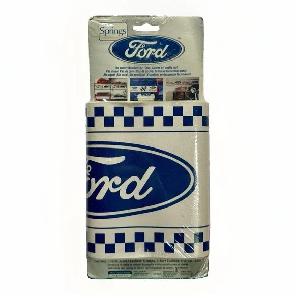 Vintage Ford Logo Wallpaper Border 5 Yards Official Licensed Springs New Sealed