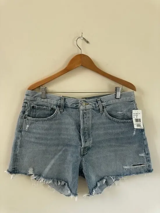 NWT Agolde Parker Long Denim Shorts Size 32 in Swapmeet wash