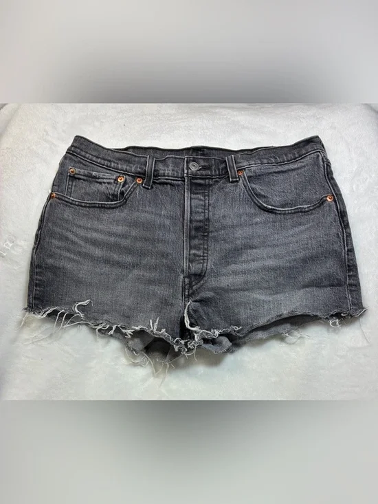 Levi’s 501 Cutoffs - Black Washed Denim - W31