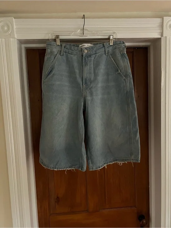 Bershka Light Blue Denim Jean Shorts