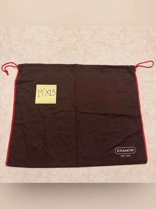 Coach Vintage Brown Drawstring Dust Bag