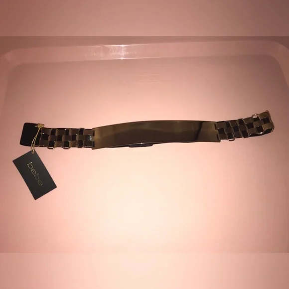 Bebe gold elastic belt