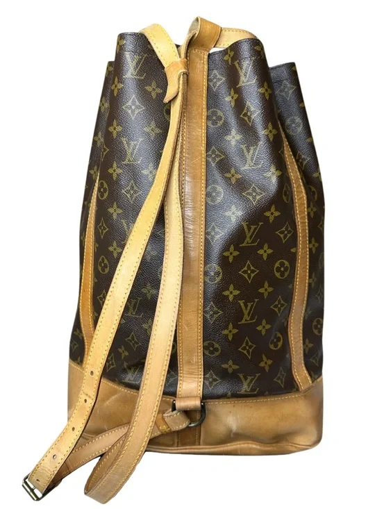 LOUIS VUITTON Monogram Randonnee GM Backpack Shoulder Bag 8812A RARE CONDITION