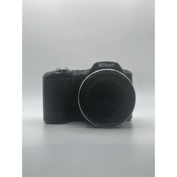 Nikon Coolpix L100 10MP 15x Optical Zoom Digital Camera Black Untested For Parts