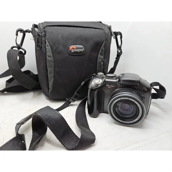 Canon PowerShot S3IS PC1192 Black Digital Camera 6.0 Mega Pixels FOR PARTS