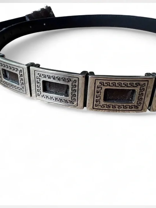 Vintage 90s Greek Key Link Belt