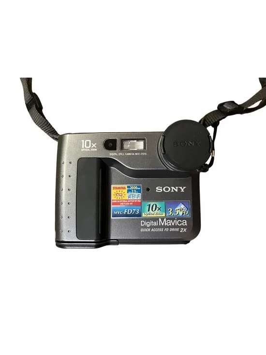 Sony MVC-FD73 Digital Mavica Camera NP-F Battery Untested No Charger Used