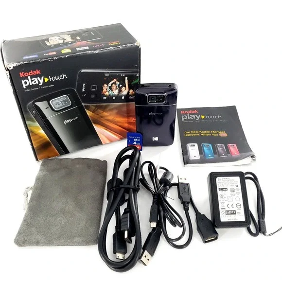Kodak Play Touch Zi10 HD Video And 5MP Still Camera In Box Tested & Works