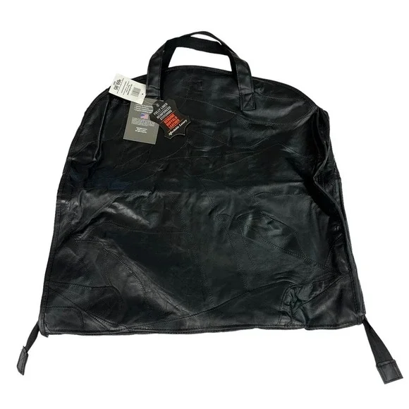 Embassy Black NWT Genuine Buffalo Leather Fully Lined Garment‎ Bag