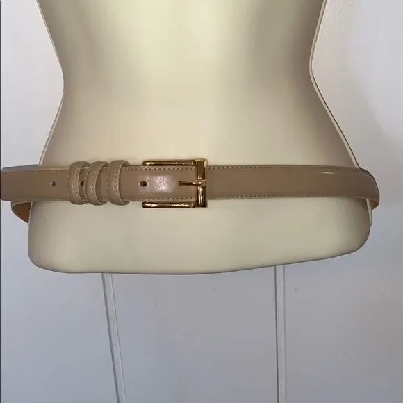 ‎Vtg Amanda Smith tan leather belt