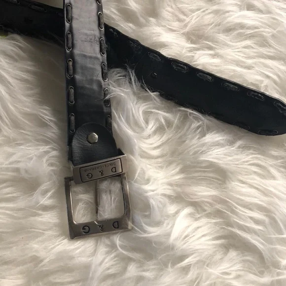 Dolce &‎ Gabana black belt with stitching