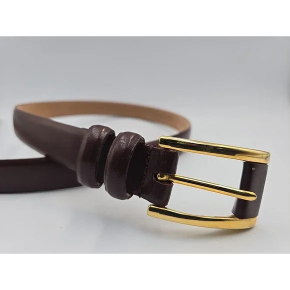 BAGATELLE BROWN LEATHER WOMEN'S  BELT Size‎ XL 35-36