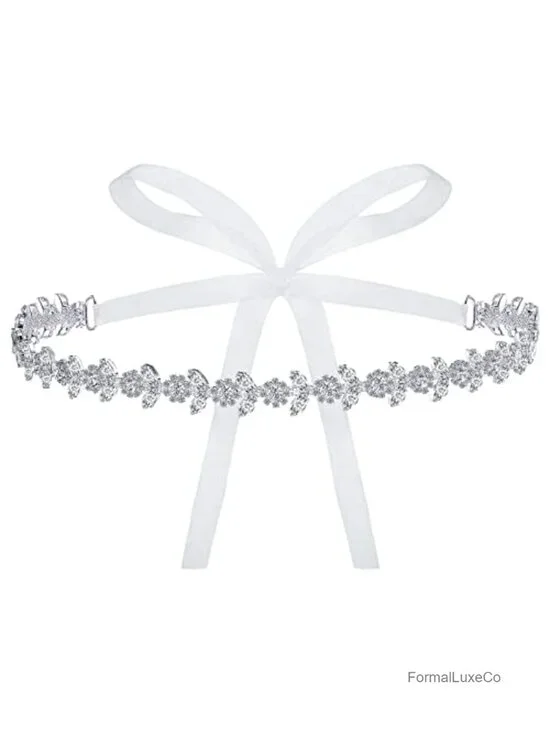 Rhinestone Bridal Belt Wedding Sash Crystal Organza Sash