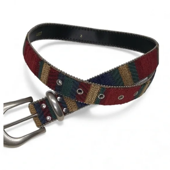 Women's Boho Ethnic Patterned Belt Sz S