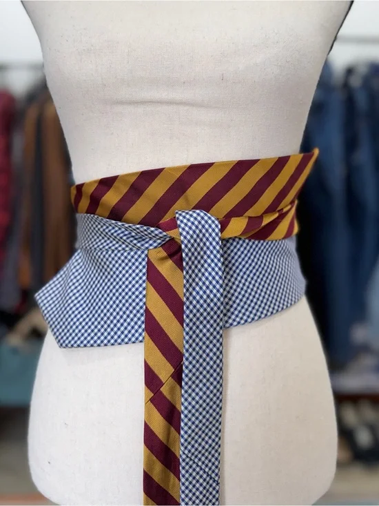 Tie Waist Belt Silk Ties Menswear