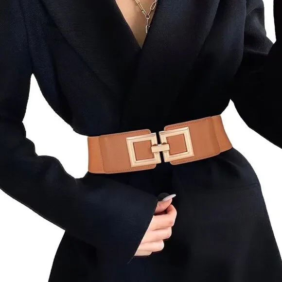Wide Fashion Belt Elastic Band
