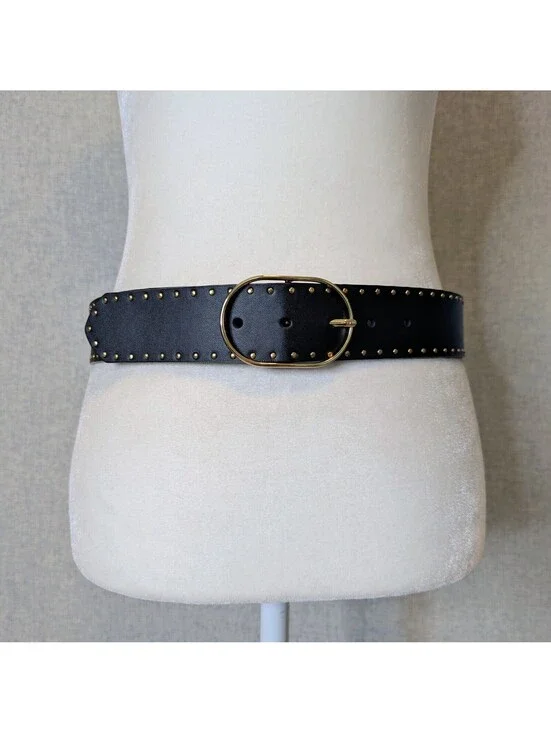 Banana Republic studded split leather belt