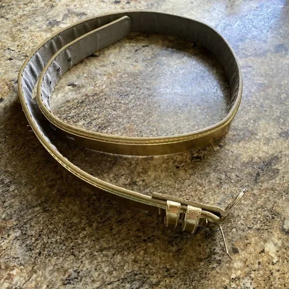 Women's Gold Belt 1 in Wide Size M 32-37