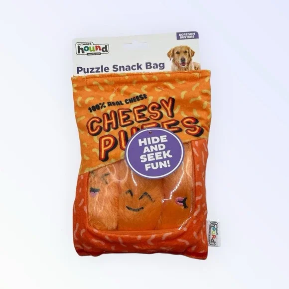 OUTWARD HOUND CHEESY PUFFS INTERACTIVE DOG TOYS NEW!!‎