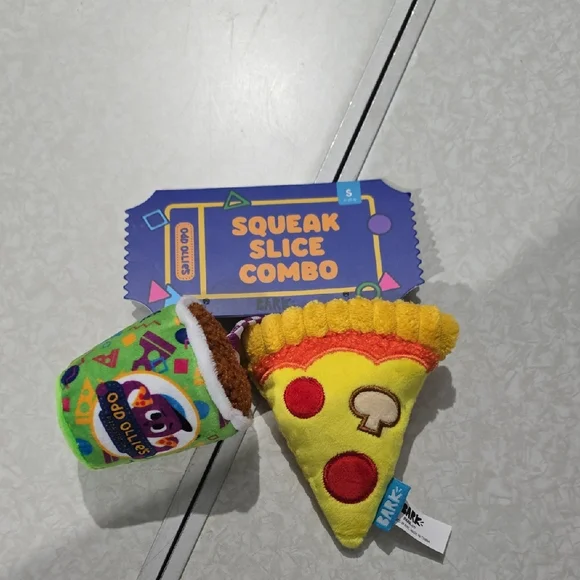 Bark Squeak Slice Combo Dog‎ Toy NWT Size Small 0-20 Pounds
