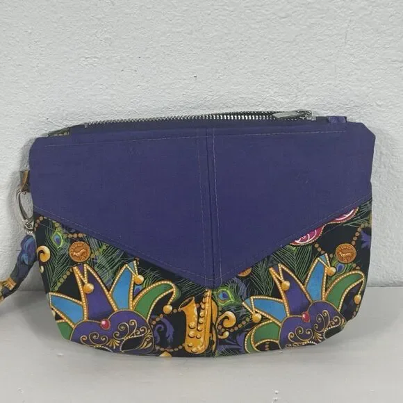 MARDI GRAS LSU Beads Designer Adult Face Mask Cotton Washable Reusable Pocket‎