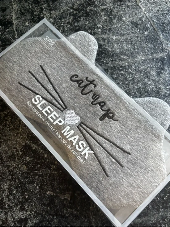 Cat Nap Grey Sleep Mask -