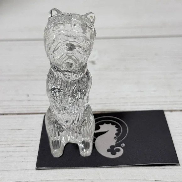 Vintage Collectible Waterford Crystal Scottish Terrier Dog Figurine  Germany