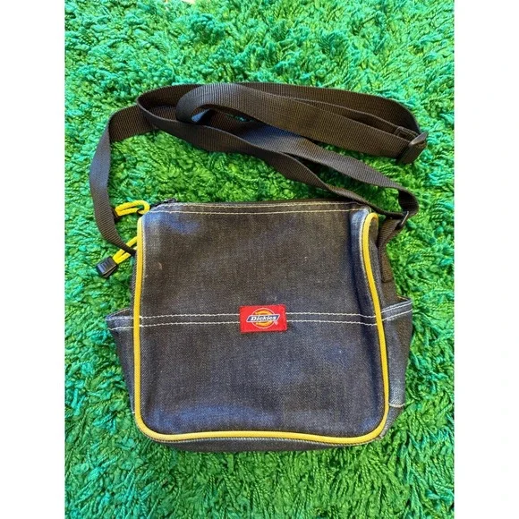 Dickies Crossbody Bag Unisex Small Blue Denim Good Streetwear Messenger