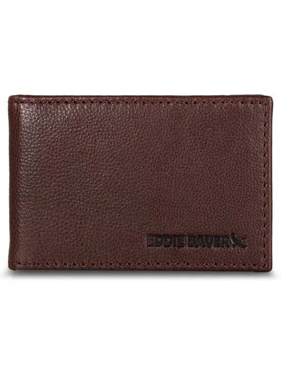Rugged Leather Bifold Wallet for Men | RFID Protection | Money Clip & ID Window