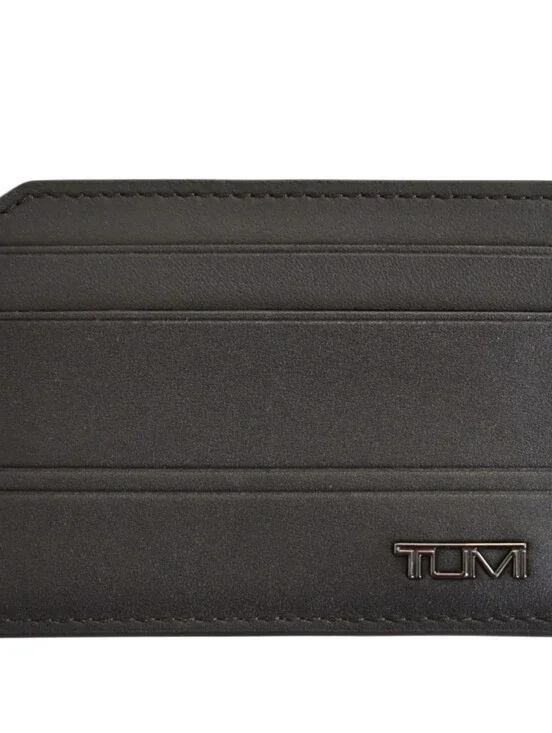 Tumi Horizon Slim Card Case w/ID- Black Smooth