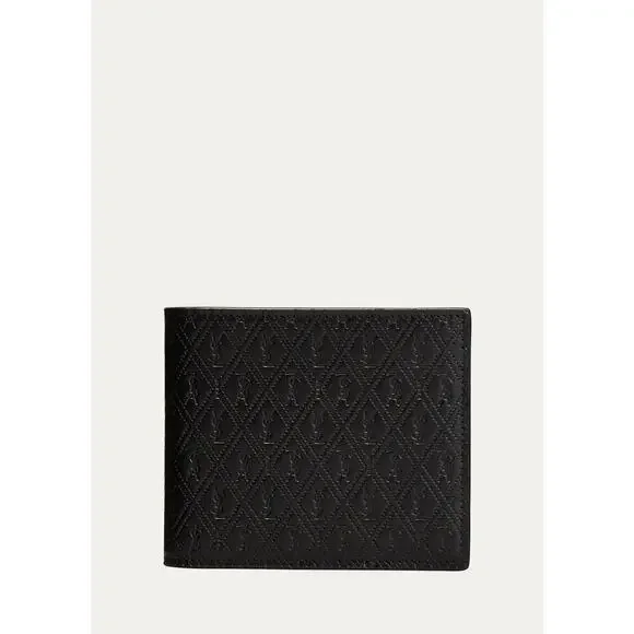SAINT LAURENT Men's Cassandre YSL Logo Leather Wallet NWT