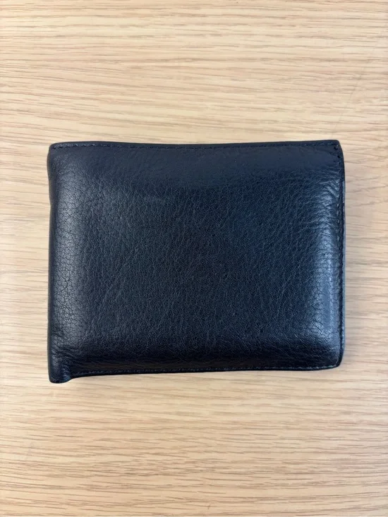ROLFS Classic Black Leather Bifold Wallet - Men's Accessory
